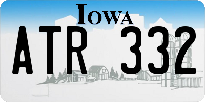 IA license plate ATR332