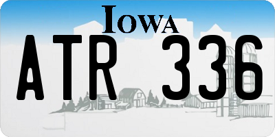 IA license plate ATR336