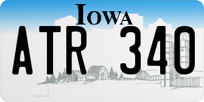 IA license plate ATR340