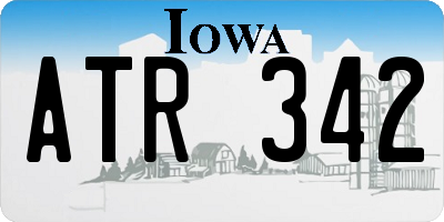 IA license plate ATR342