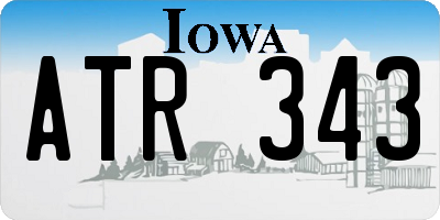 IA license plate ATR343