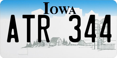 IA license plate ATR344