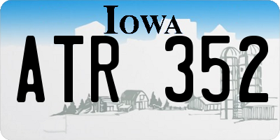 IA license plate ATR352