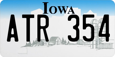 IA license plate ATR354