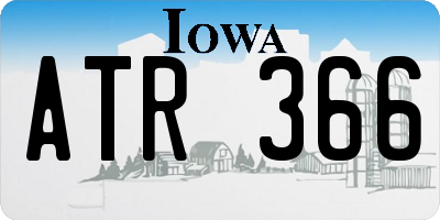 IA license plate ATR366