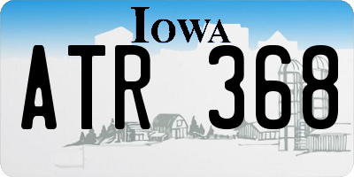 IA license plate ATR368