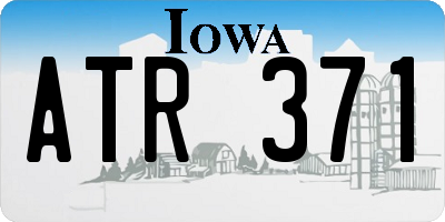 IA license plate ATR371