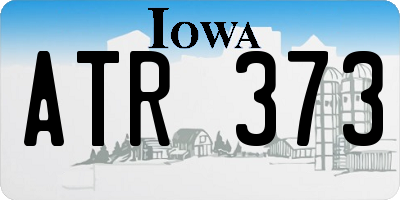 IA license plate ATR373