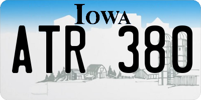 IA license plate ATR380