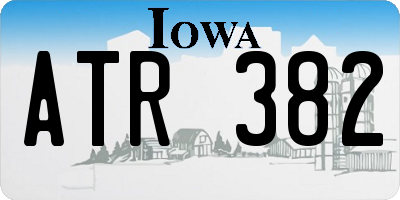IA license plate ATR382