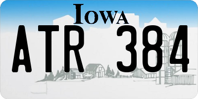IA license plate ATR384