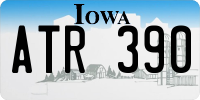 IA license plate ATR390