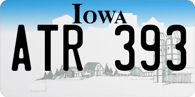 IA license plate ATR393