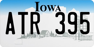 IA license plate ATR395