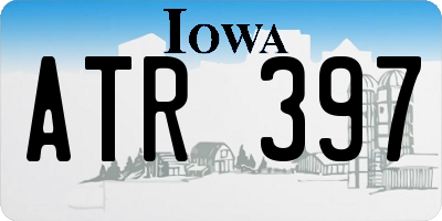 IA license plate ATR397