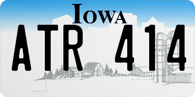 IA license plate ATR414