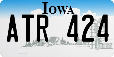 IA license plate ATR424