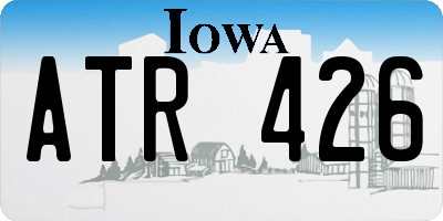 IA license plate ATR426