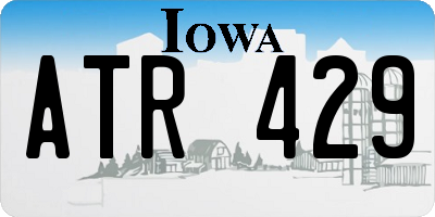 IA license plate ATR429
