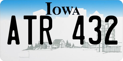 IA license plate ATR432
