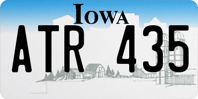 IA license plate ATR435