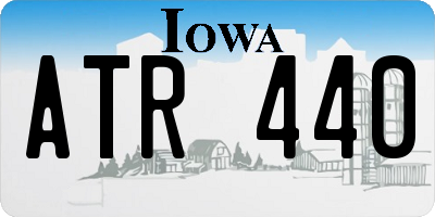 IA license plate ATR440