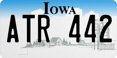 IA license plate ATR442