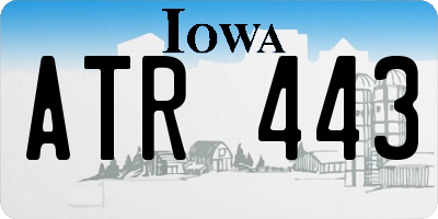 IA license plate ATR443