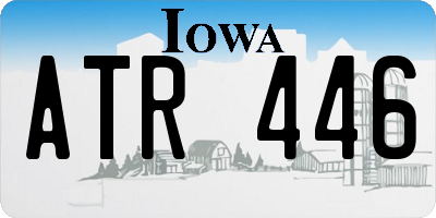 IA license plate ATR446