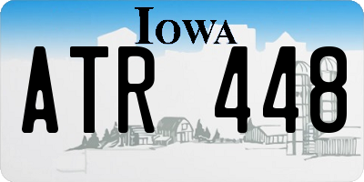 IA license plate ATR448
