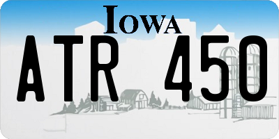 IA license plate ATR450