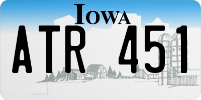 IA license plate ATR451
