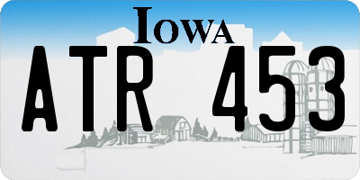 IA license plate ATR453