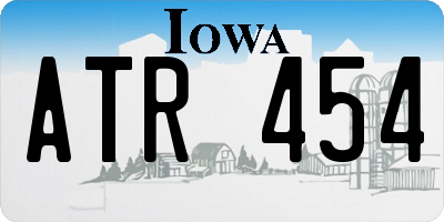 IA license plate ATR454