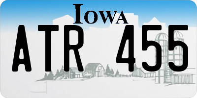 IA license plate ATR455