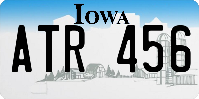 IA license plate ATR456