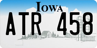 IA license plate ATR458