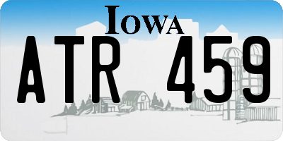 IA license plate ATR459