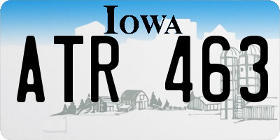 IA license plate ATR463