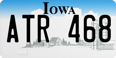 IA license plate ATR468