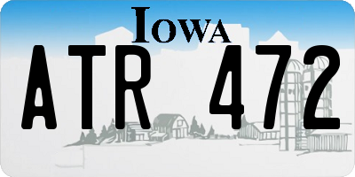 IA license plate ATR472