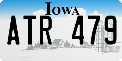 IA license plate ATR479