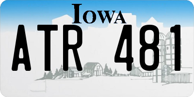 IA license plate ATR481