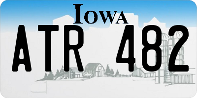 IA license plate ATR482