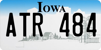 IA license plate ATR484