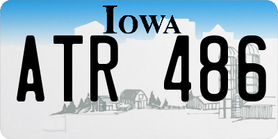 IA license plate ATR486