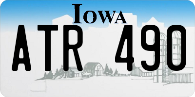 IA license plate ATR490