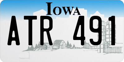 IA license plate ATR491