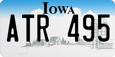 IA license plate ATR495