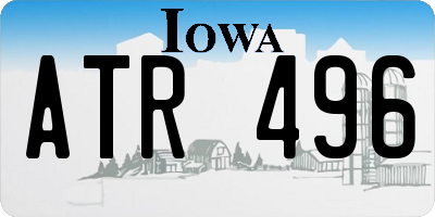 IA license plate ATR496